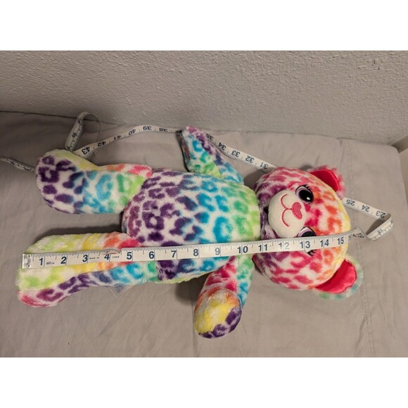 Build A Bear Workshop Lisa Frank Inspired 17" Rainbow Leopard Plush Stuffed BAB - Picture 2 of 8